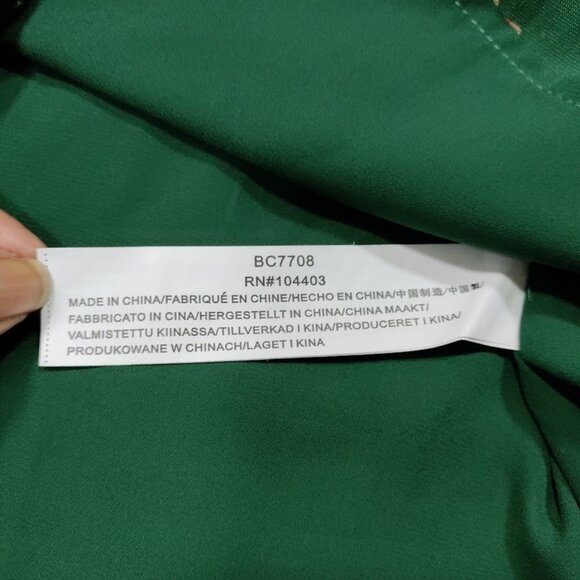 JOA Just One Answer Burn Out Velvet Blouse Top Emerald Floral Women's Size S - Picture 14 of 15